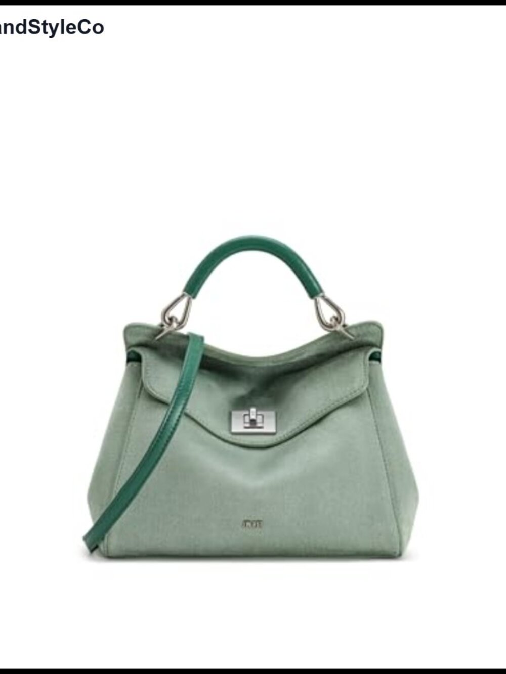 Faux Suede Top Handle Satchel with Adjustable Crossbody Strap